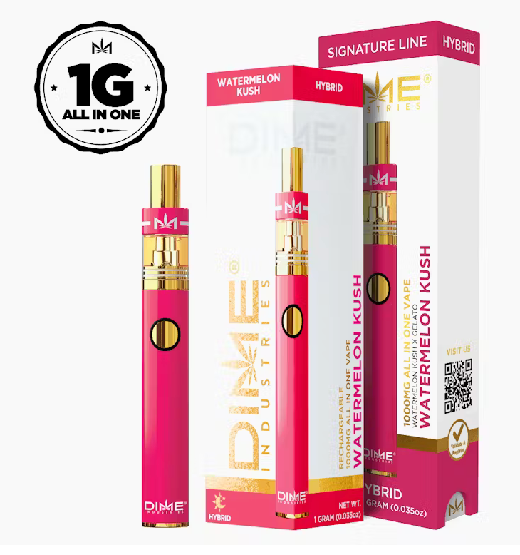 Screenshot 2024-12-21 at 6.24.00 PM Dime Industries - AIO - Watermelon Kush 1g - Image 1